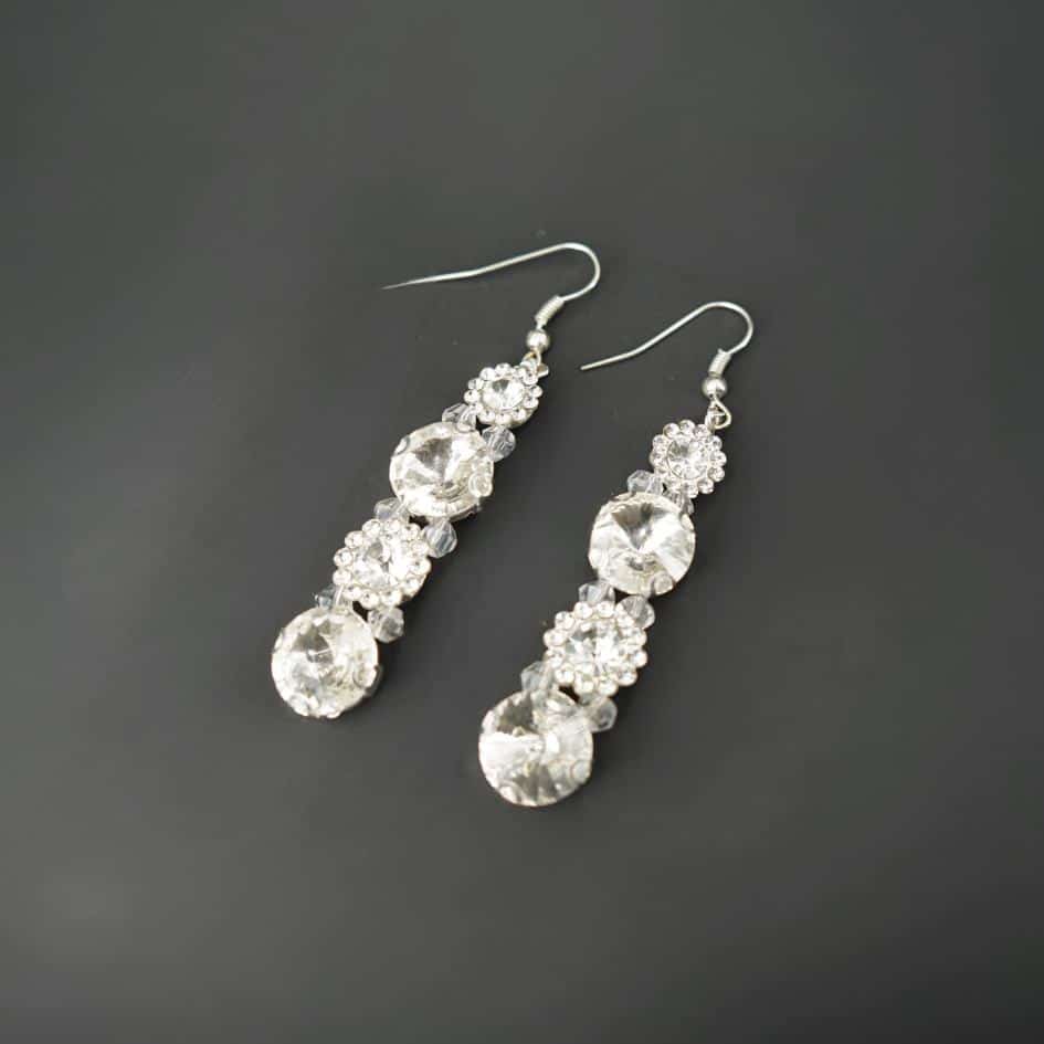 Boucles d'oreilles blanche