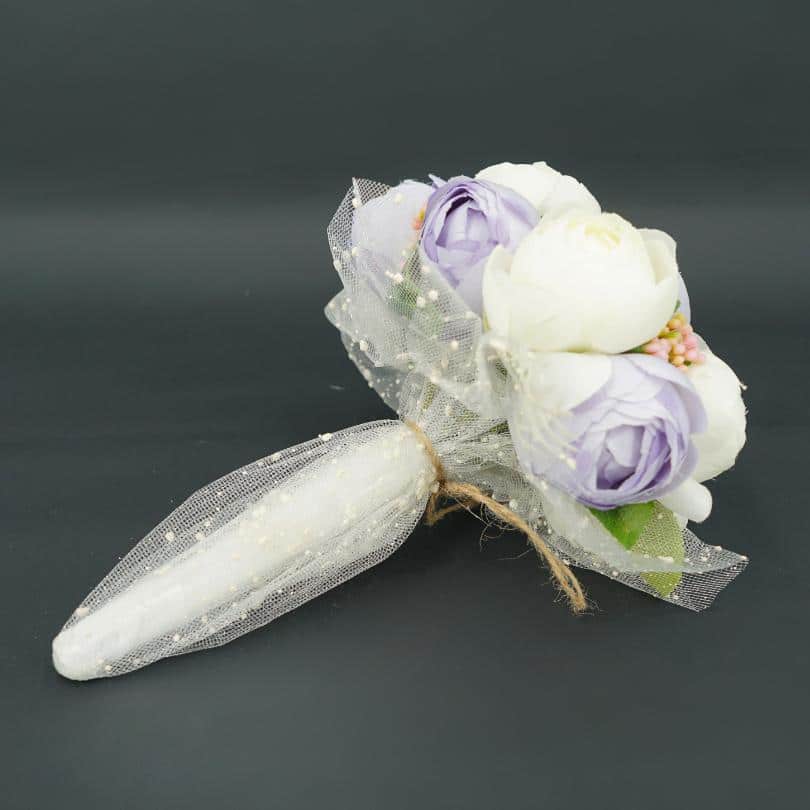 Bouquet de fleurs mariage blanc