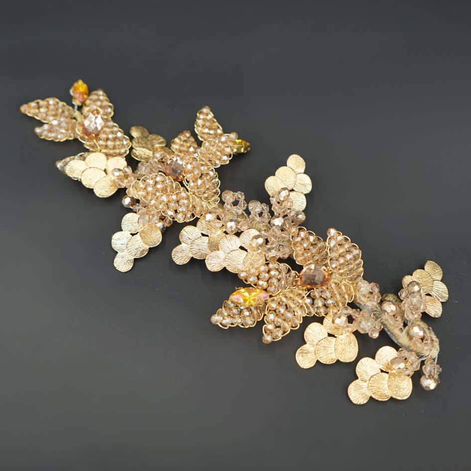 Broche de mariage Dorée