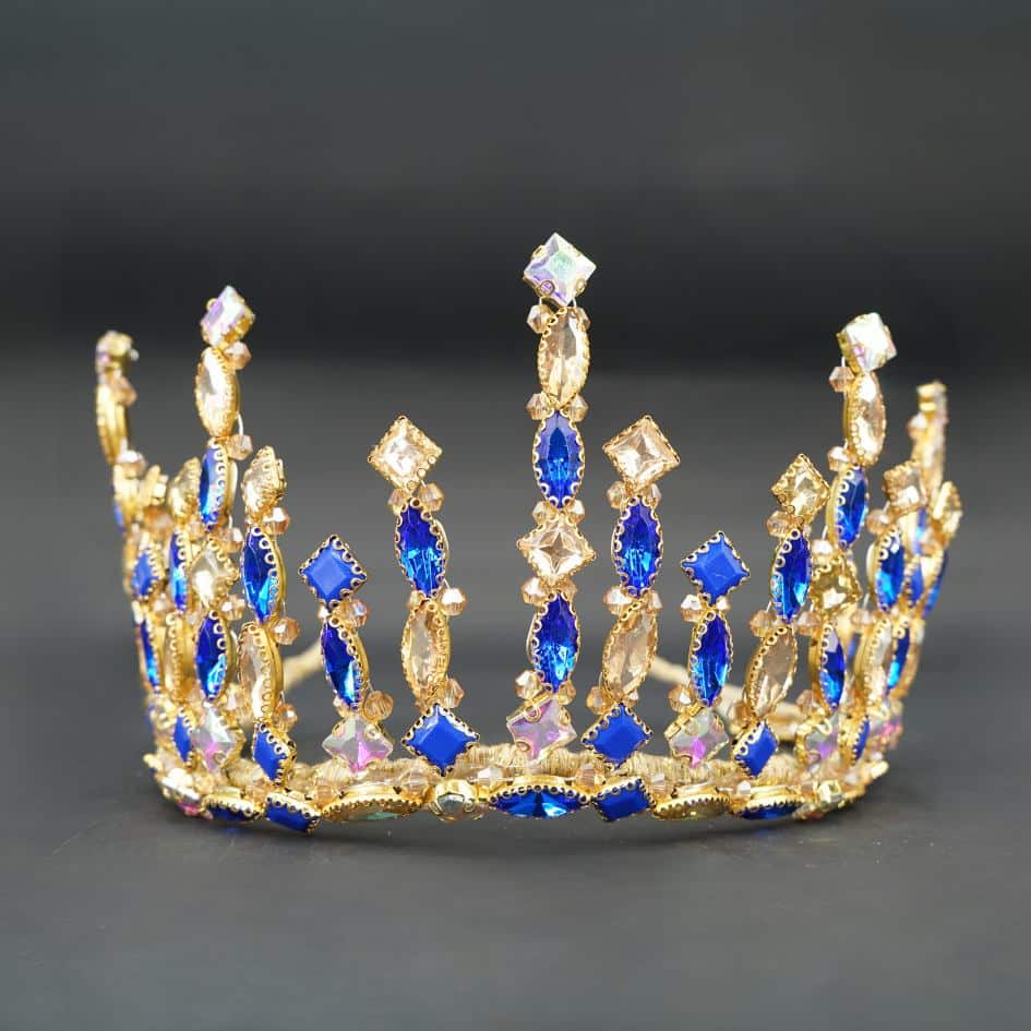 Couronne de mariage bleu