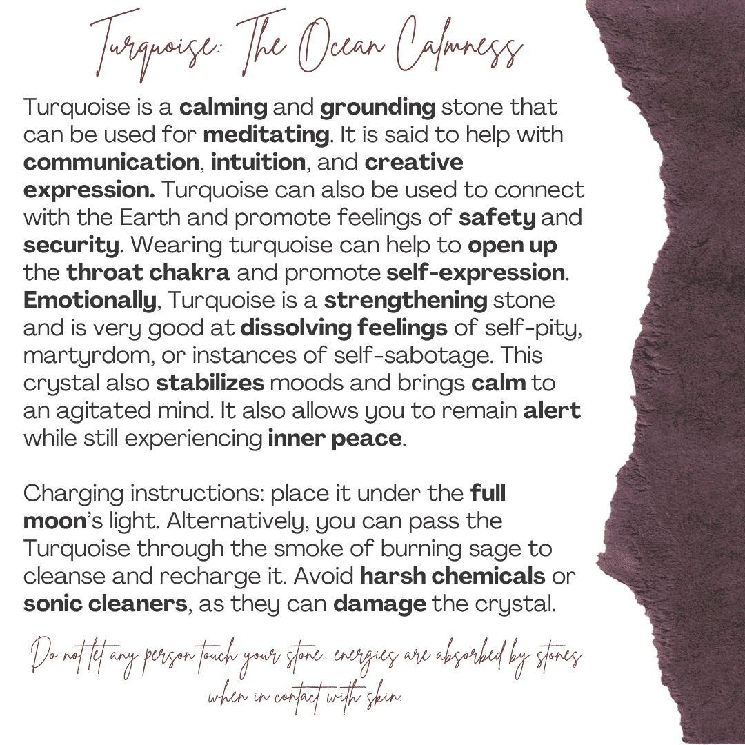 Collier en argent 925 plaqué en or avec un pendentif Turquoise russe