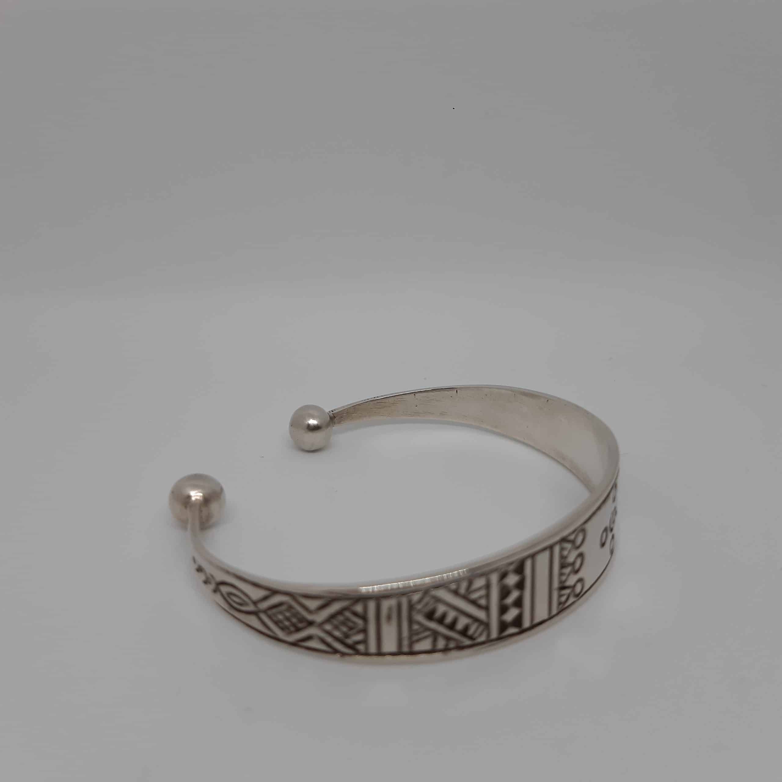 Bracelet touareg style berbère en argent 925 pour femme