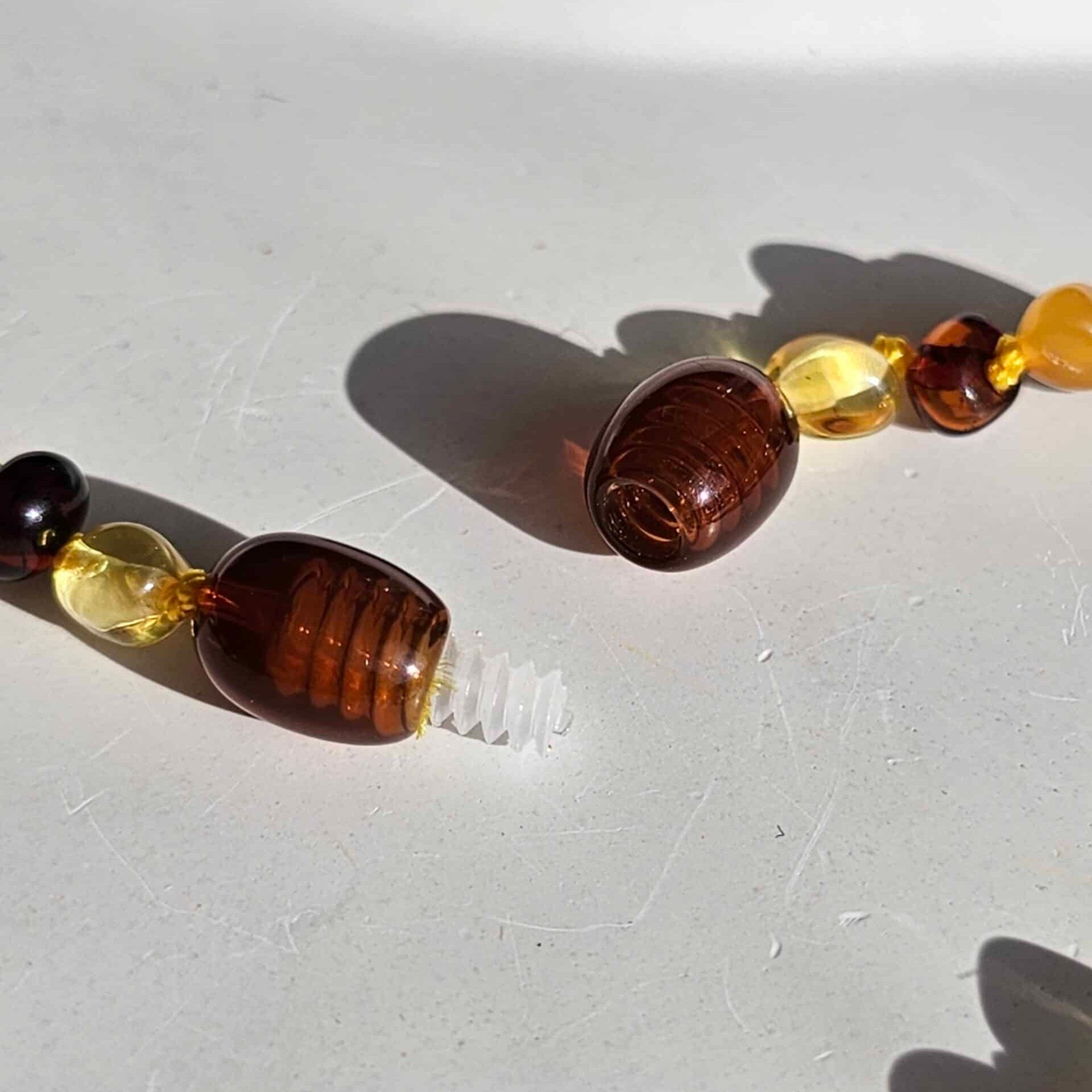 Collier de dentition pour bébé en Ambre Baltique (28cm)