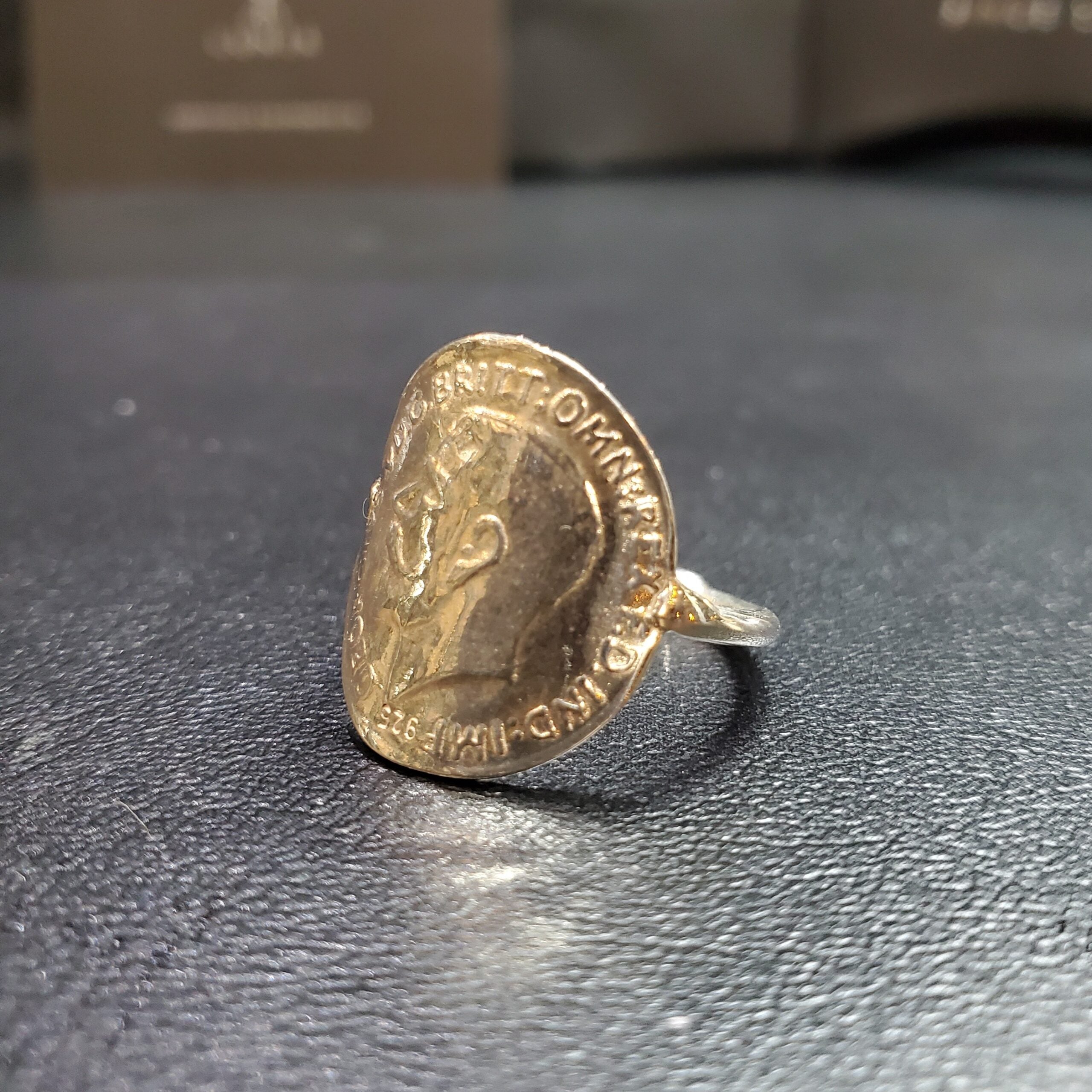 Bague en argent 925 motif lira pour femme