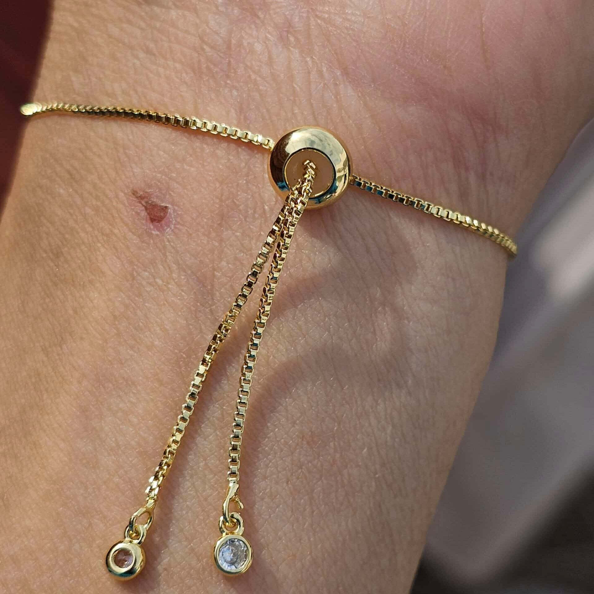 Bracelet en acier inoxydable ajustable avec quartz rose au centre