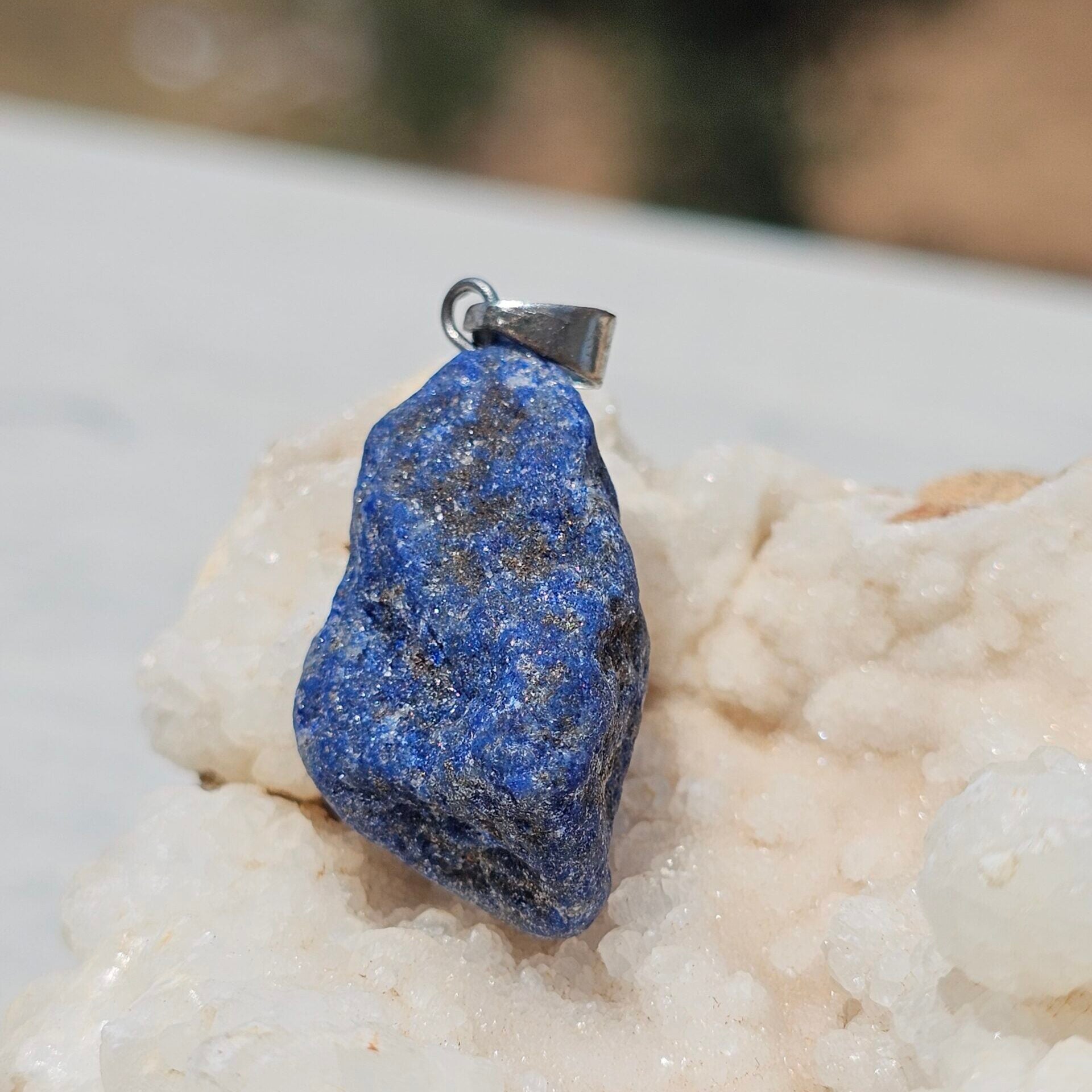 Collier argent 925 avec pendentif Lapis Lazuli - Équilibre et Élégance