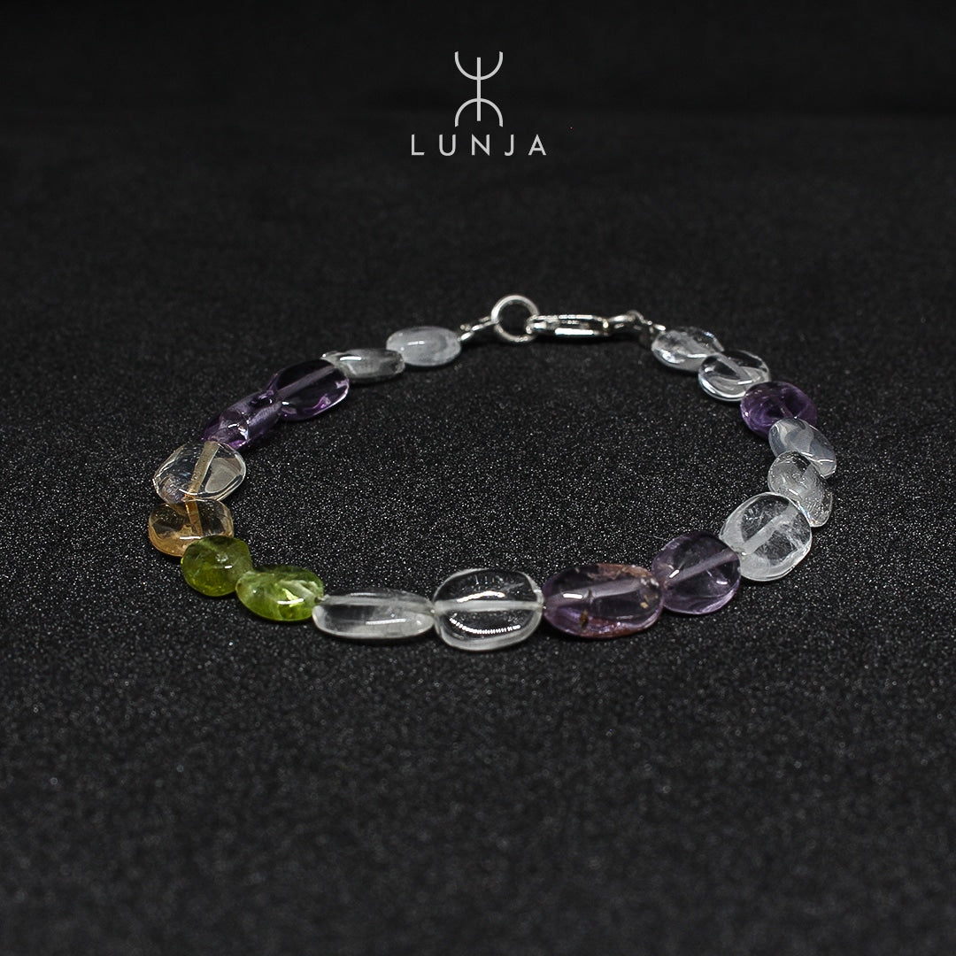 Bracelet En Pierres Naturelles De Guérison, bracelet pour femmes en pierres fait main