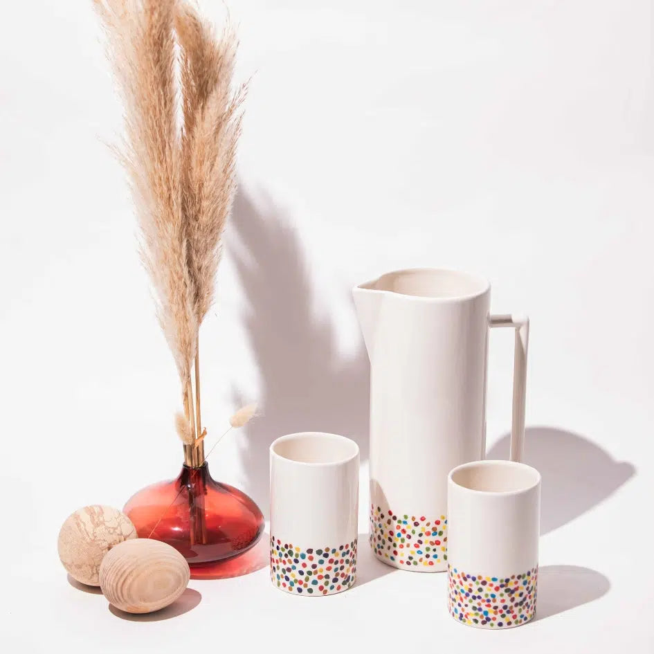 Service à eau en céramique 3 pièces artisanales