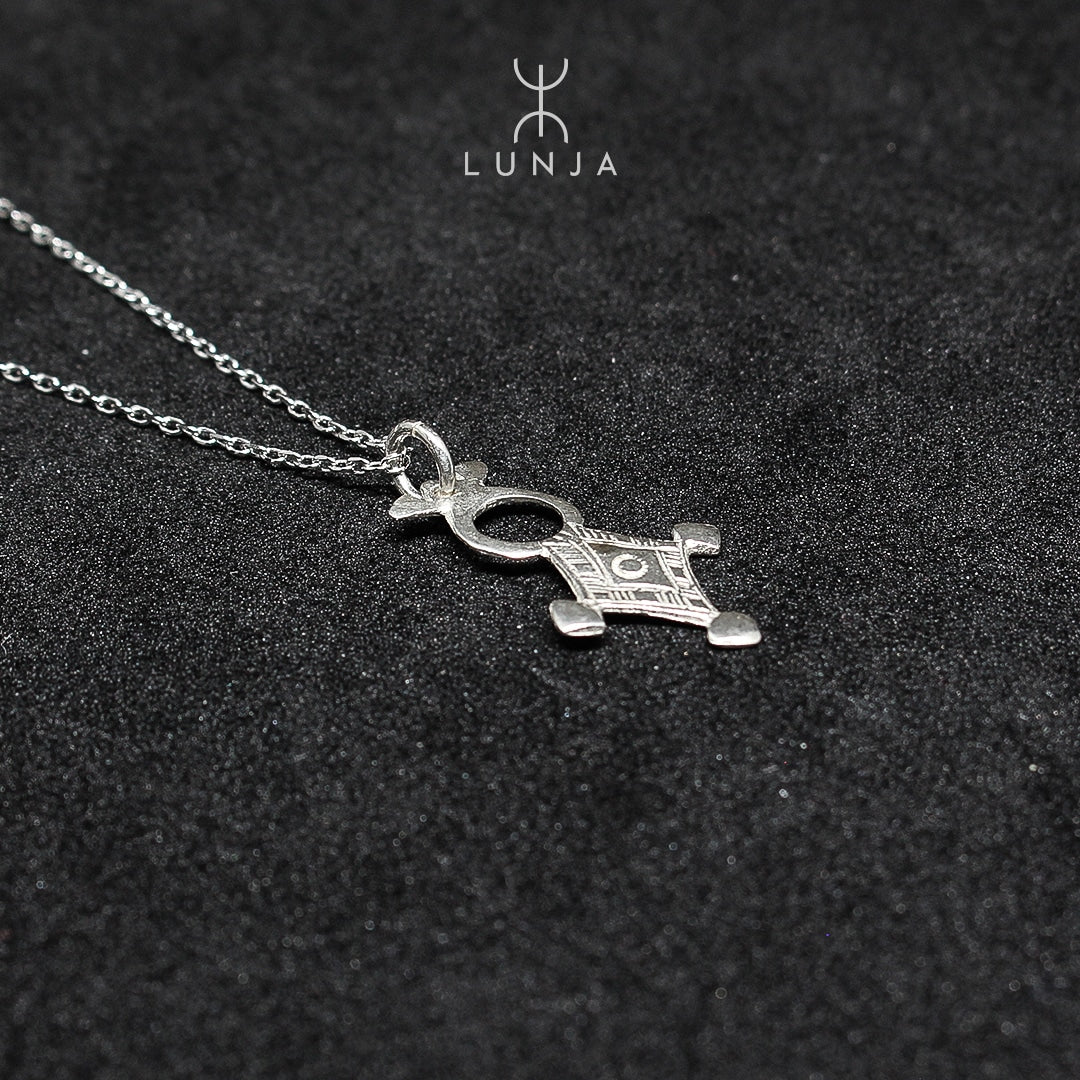 Collier Berbère Agadez Croix du Sud Amazigh En argent