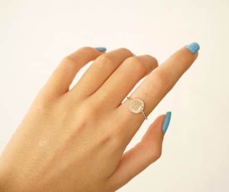 Bague Lira Ajustable En Argent