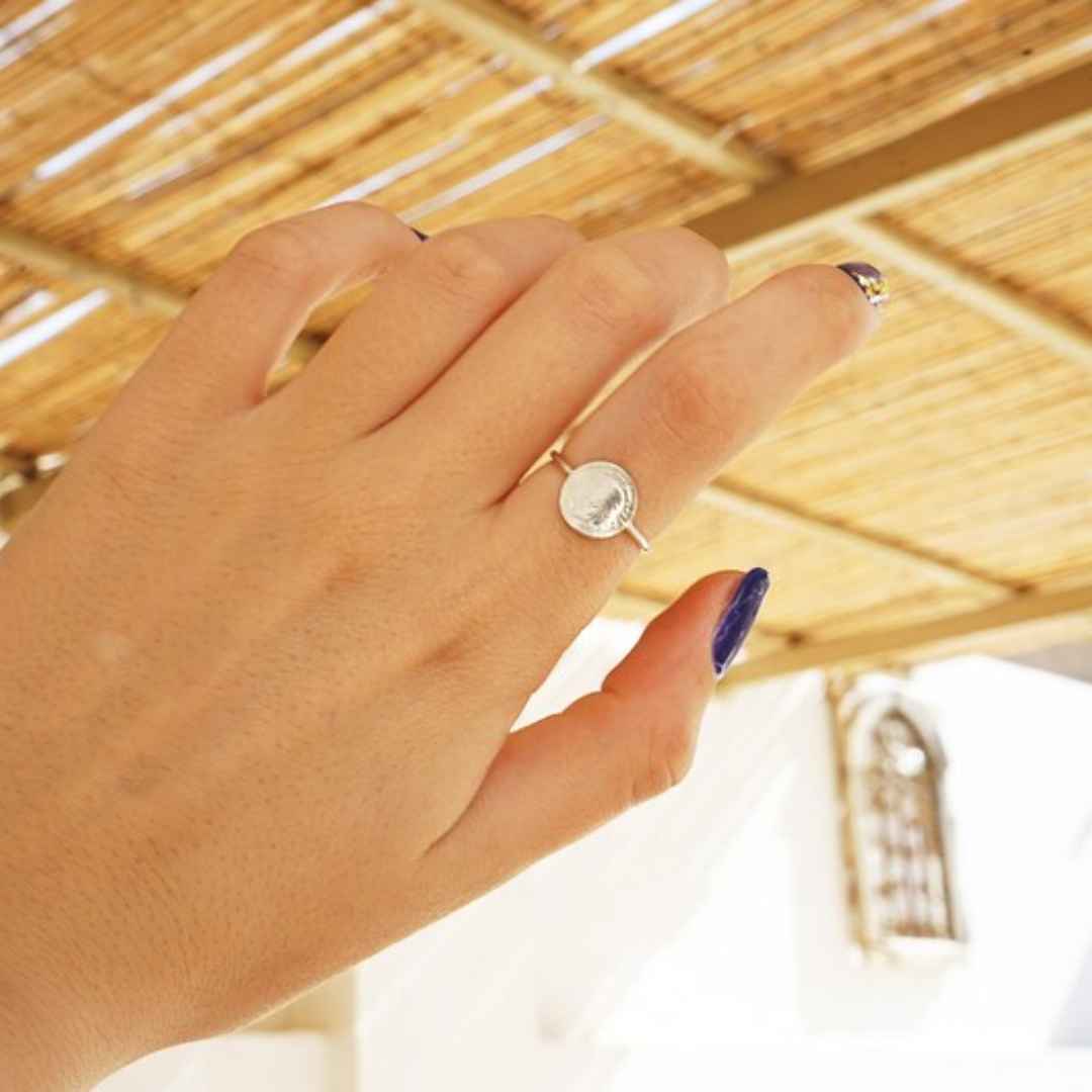 Bague Lira Ajustable En Argent