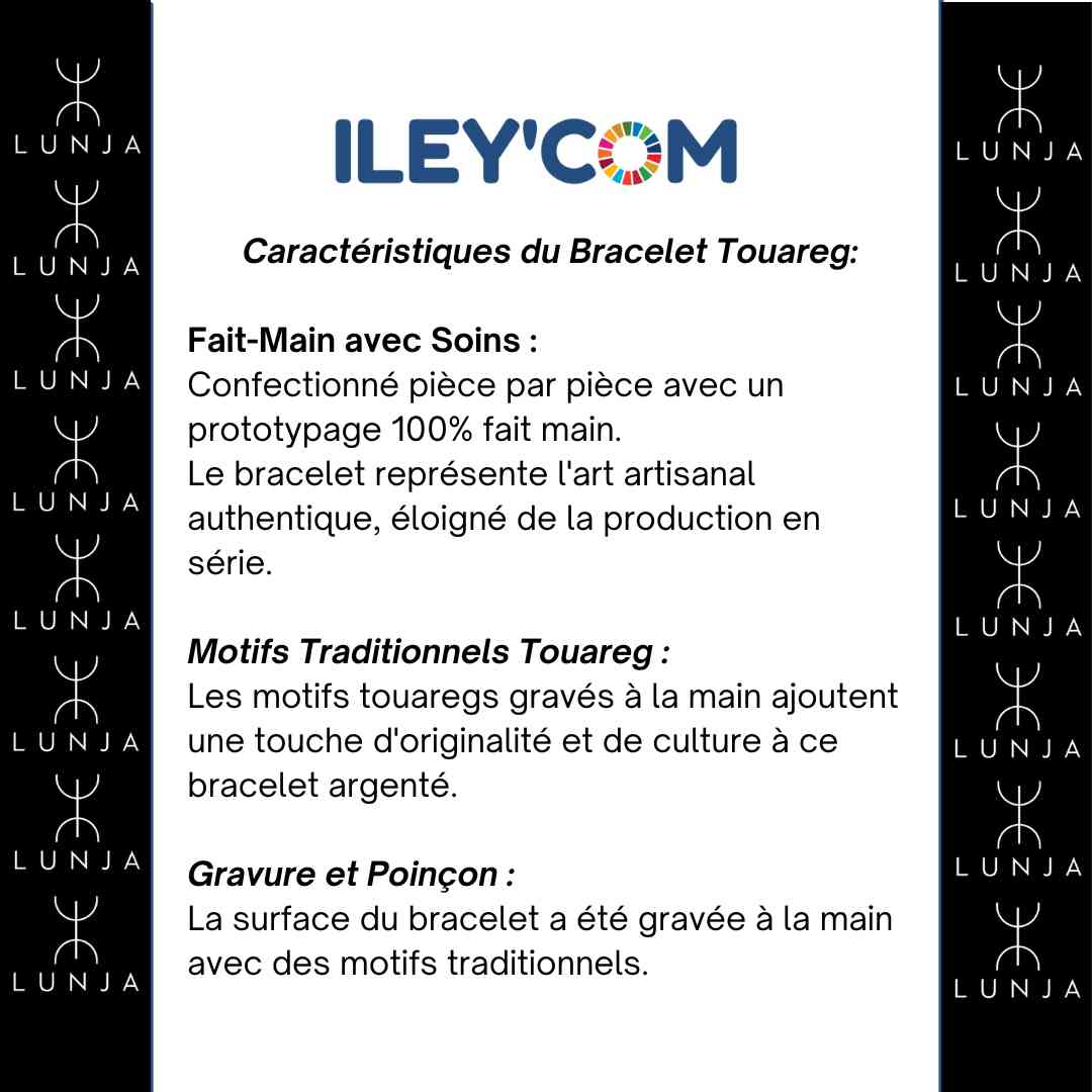 Bracelet Touareg Argent pour femme