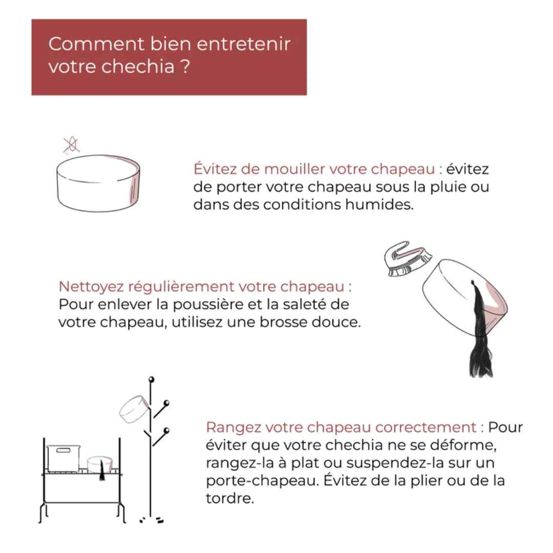 Chechia Azhari Rouge - Amema Pour Homme