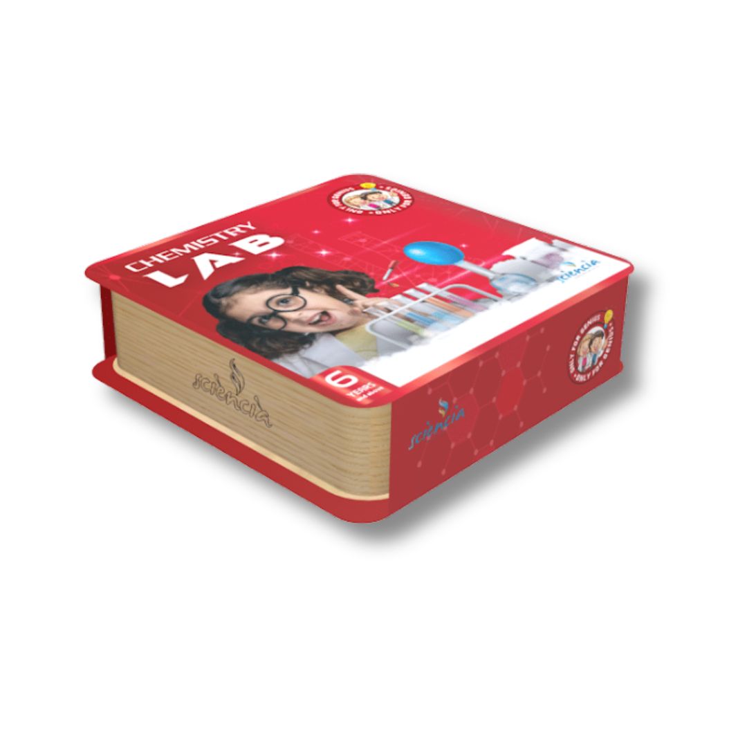 Kit de laboratoire de chimie pour enfants, expériences éducatives sur les réactions acide-base et éruptions volcaniques (+ 6 ans)