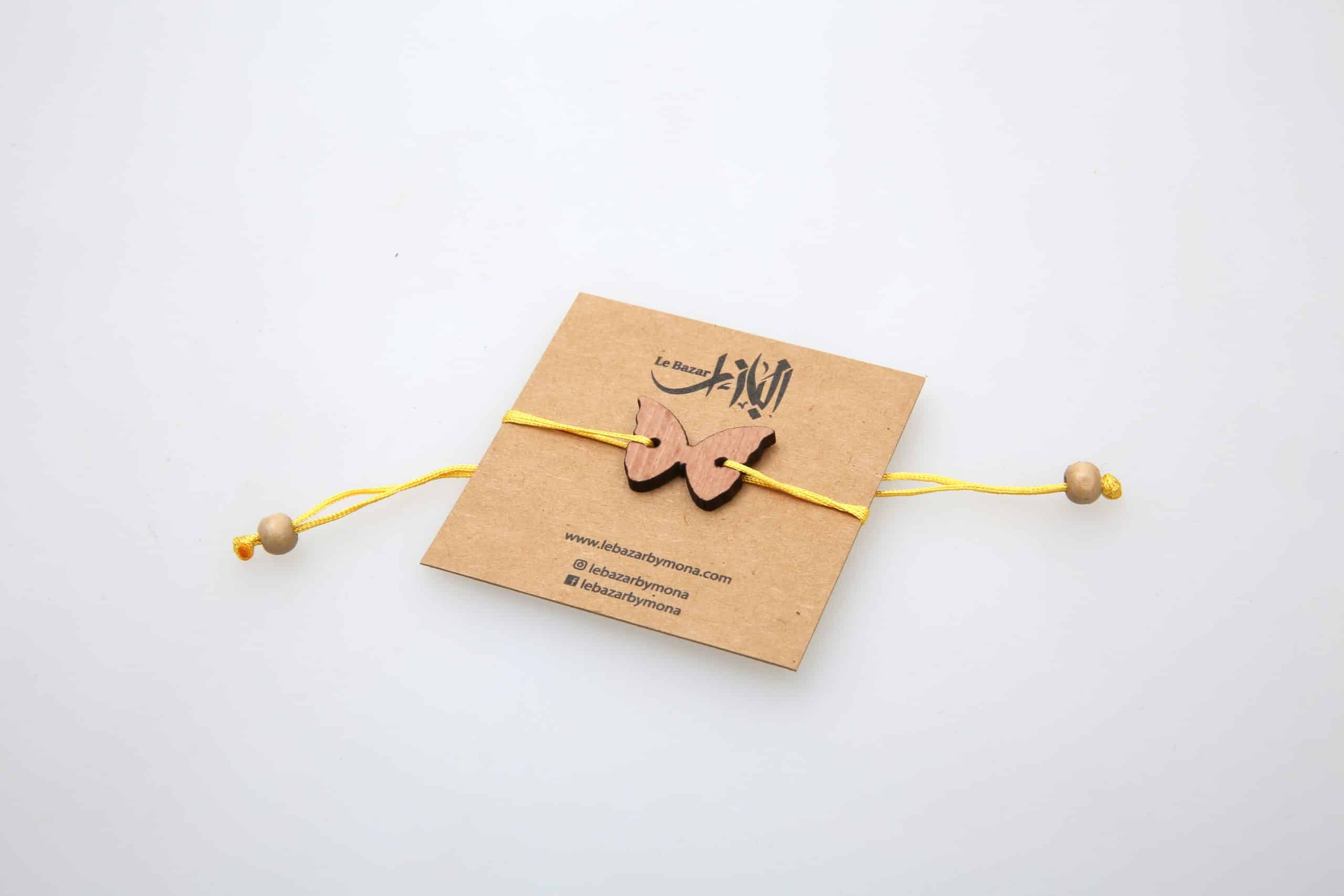 Bracelets en Bois Gravé avec Symbole Iconique de la Tunisie