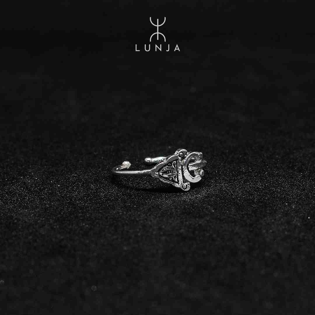 Bague Berbère Fibule En Argent