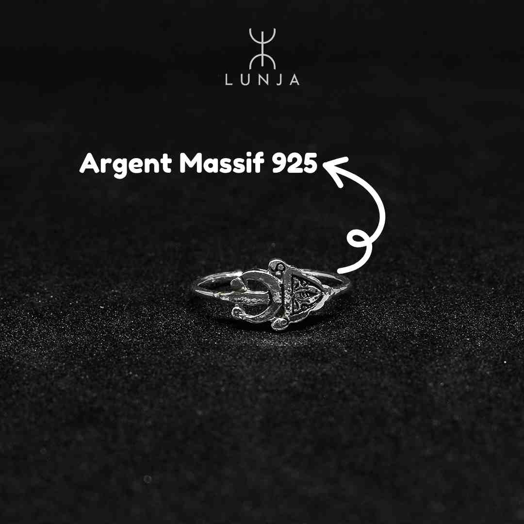 Bague Berbère Fibule En Argent