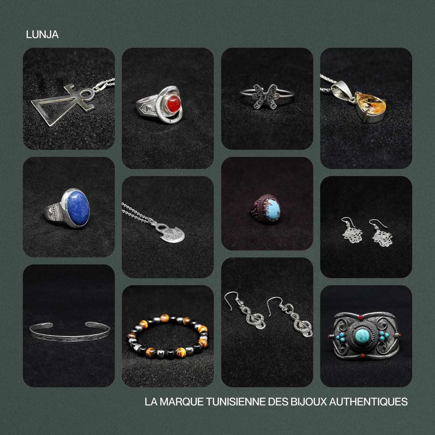 Collier en argent 850 avec pendentif poisson et perle