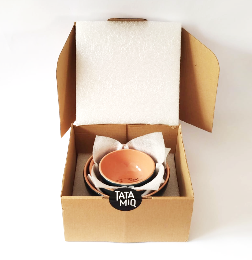 Ensemble de 3 bols en céramique Poissons