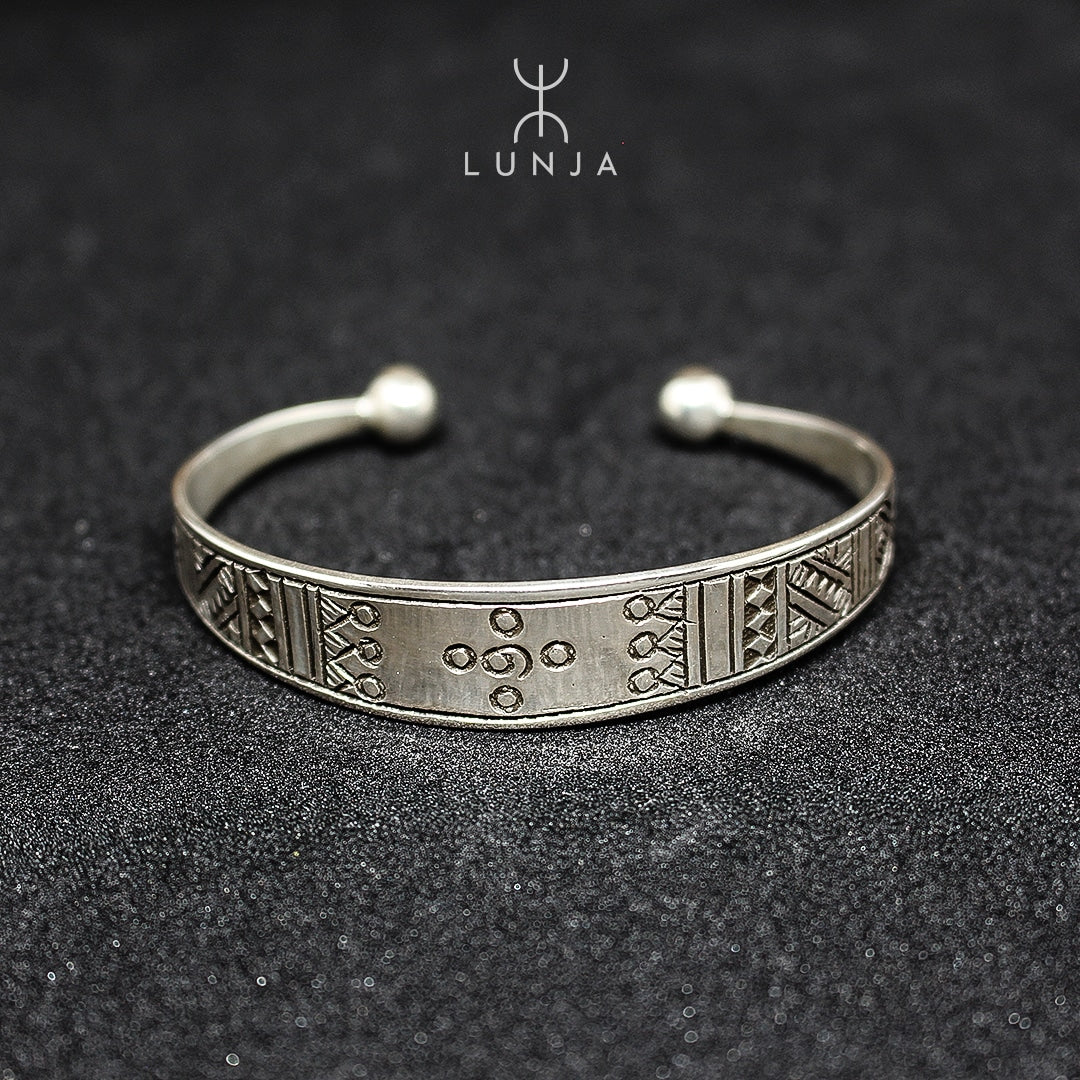 Bracelet touareg style berbère en argent 925 pour femme
