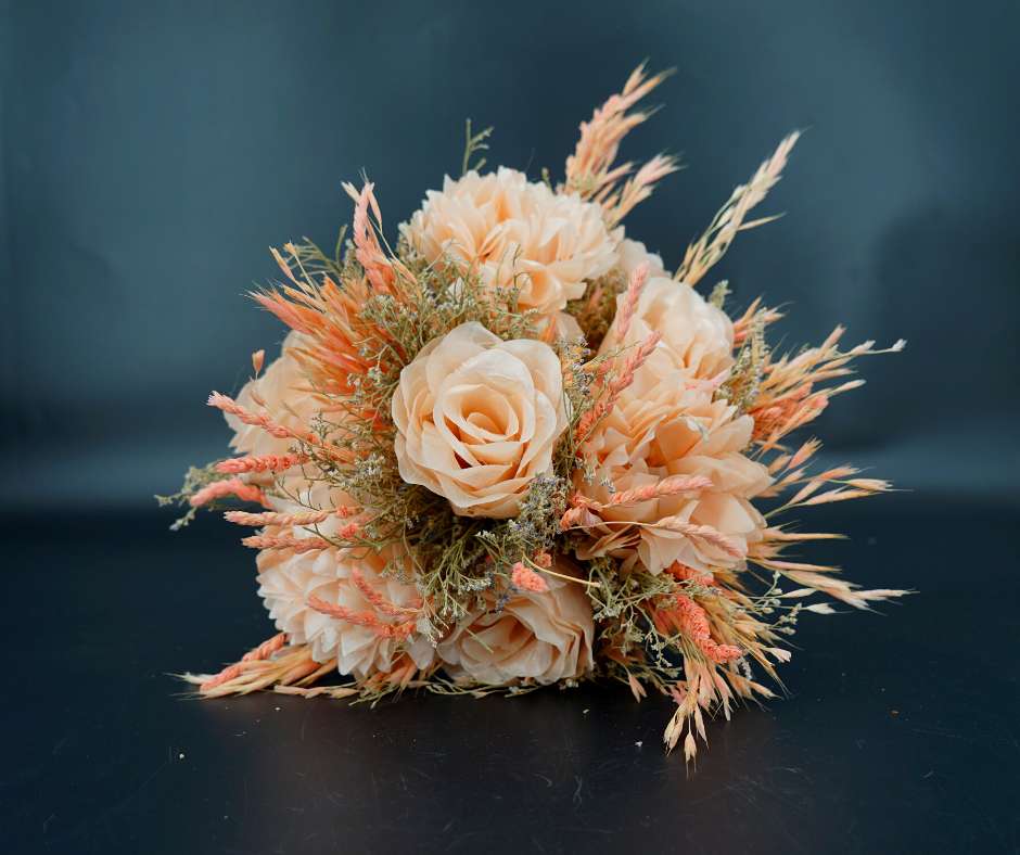 Bouquet de fleurs mariage rose