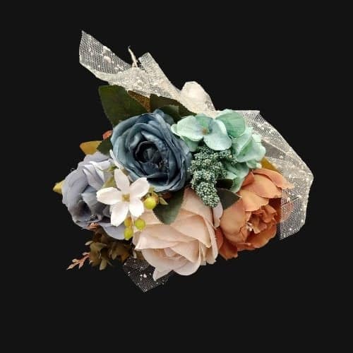 Bouquet de fleurs mariage multi couleurs