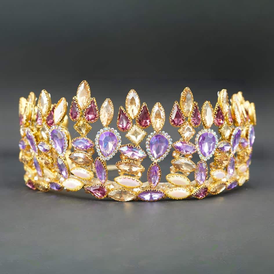 Couronne de mariage violet