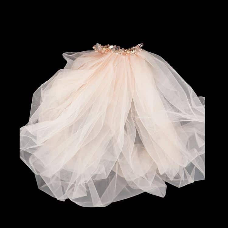 Voile de mariage orange