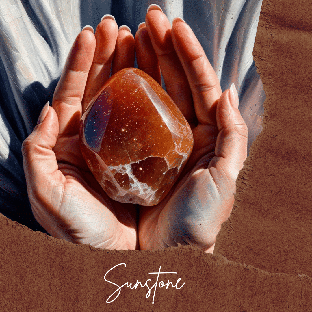 Bracelet élastique en pierre de soleil (16 à 18 cm)