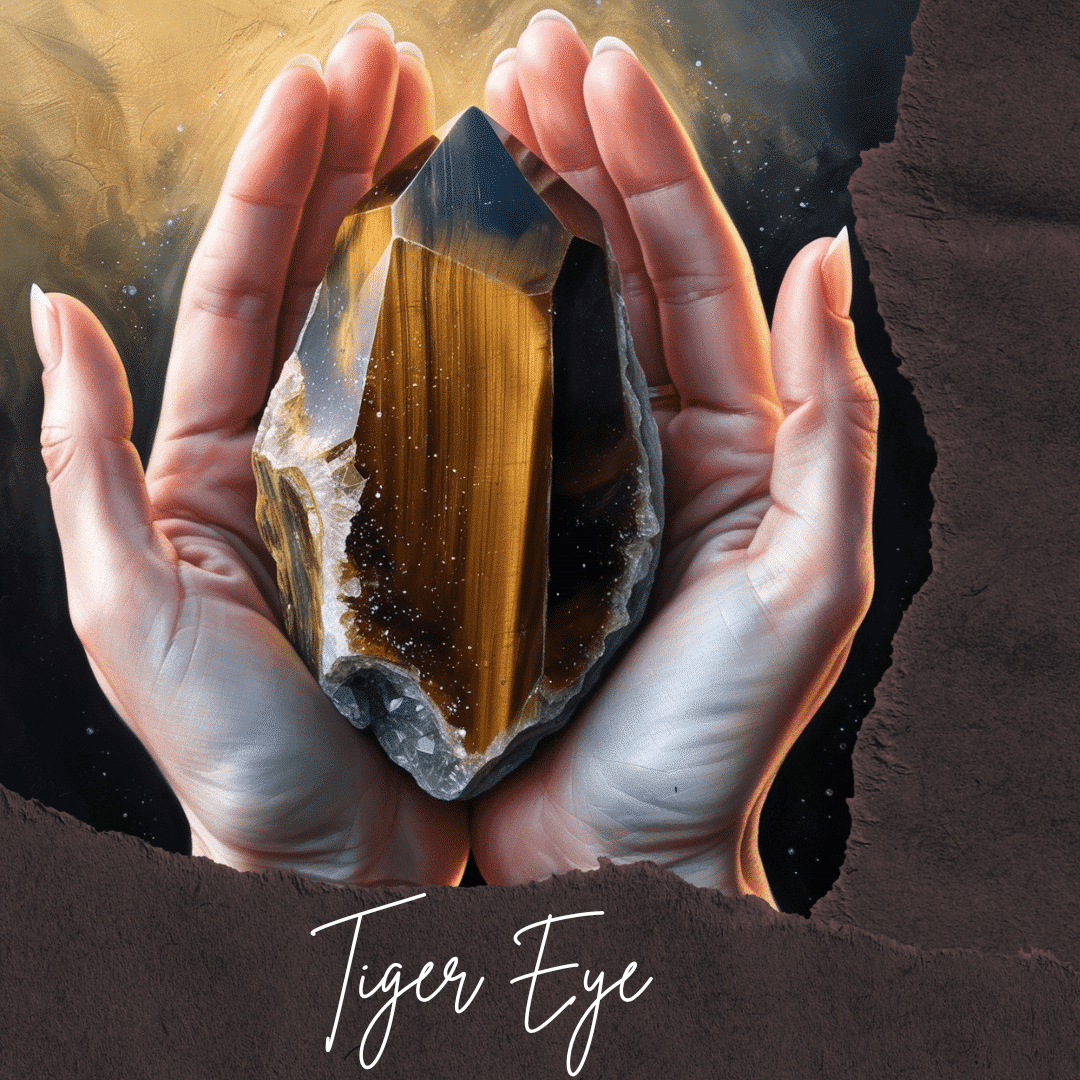 Duo de bracelets élastiques en œil de tigre (17-19 cm)