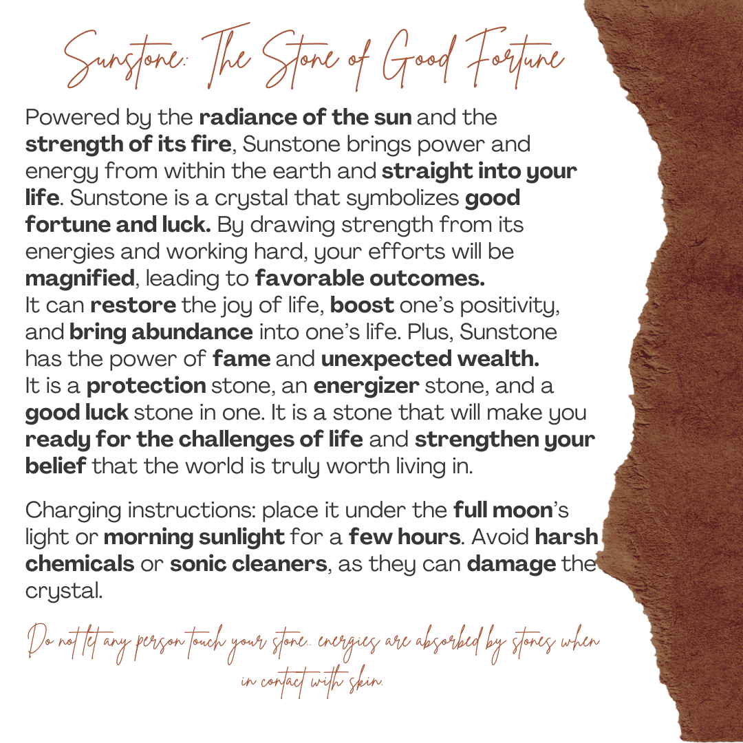 Bracelet élastique en pierre de soleil (16 à 18 cm)