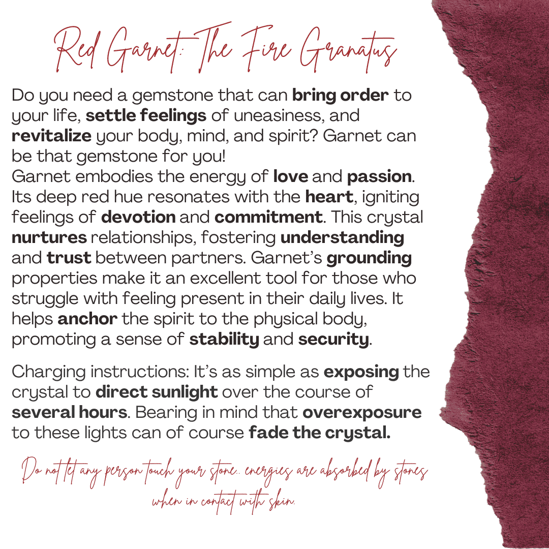 Bracelet élastique en grenat rouge - Énergie et élégance (17-19 cm)