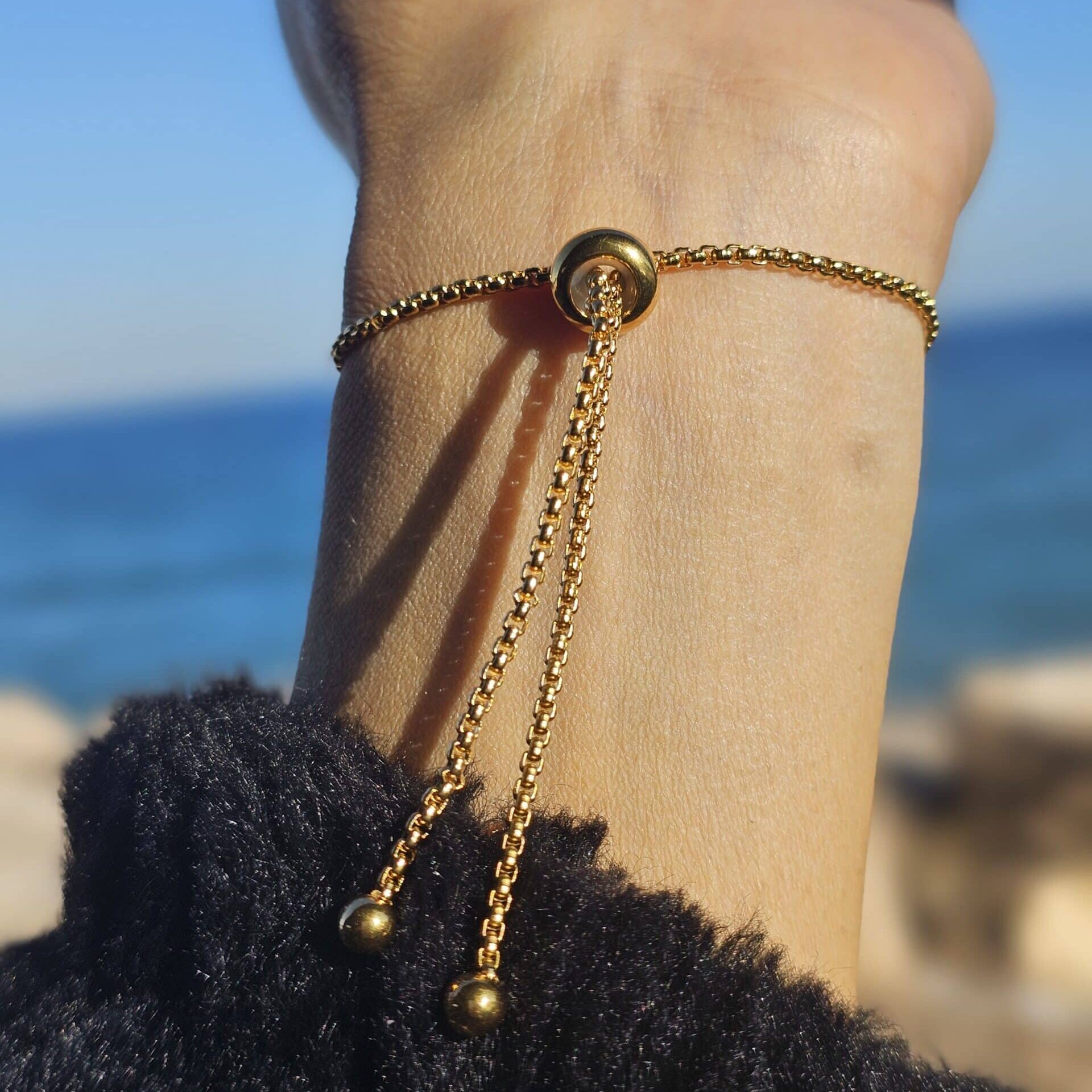 Bracelet 7 chakras en acier inoxydable ajustable – Bijou énergétique et harmonisant