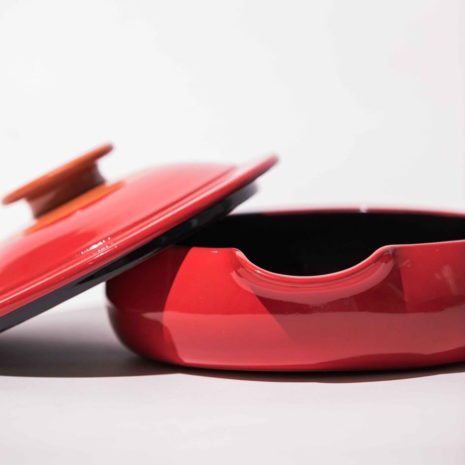 Poêle en céramique 3 couleurs - Art de la table fait main