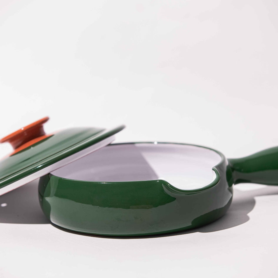 Poêle en céramique 3 couleurs - Art de la table fait main