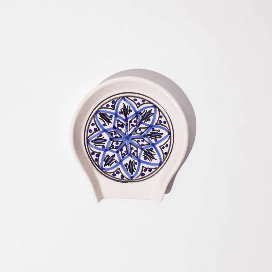 Repose cuillère en céramique décoré à la main