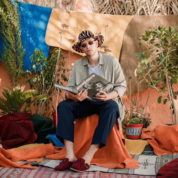 Babouche burgundy en daim upcyclé : élégance et confort irrésistibles