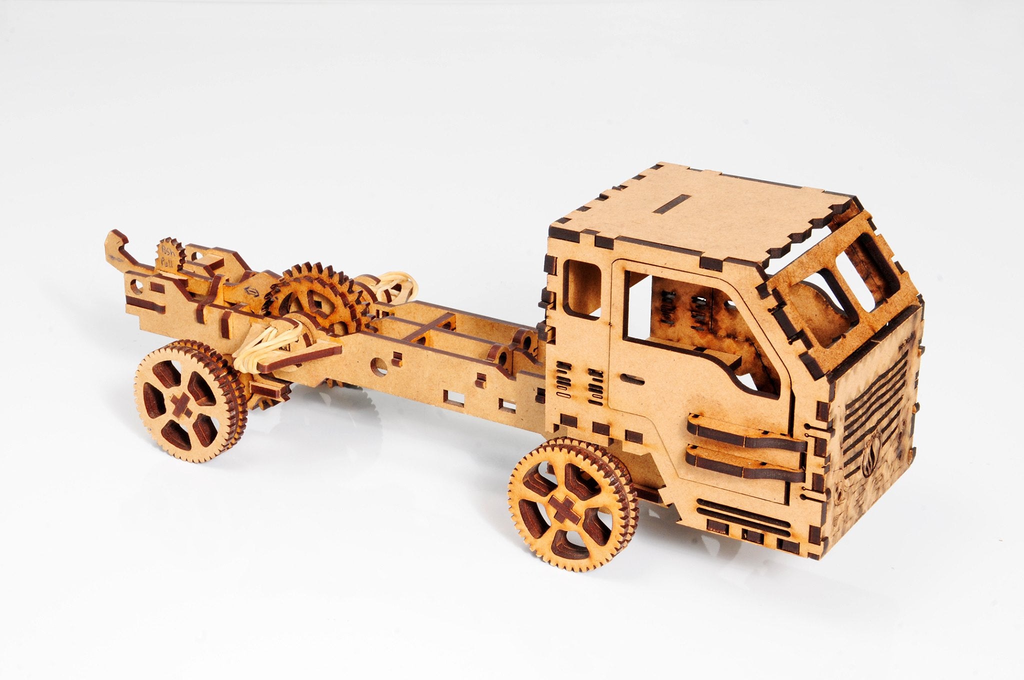 Puzzle 3D camionnette à propulsion en bois, maquette éducative et interactive 76 pièces (+8 ans)