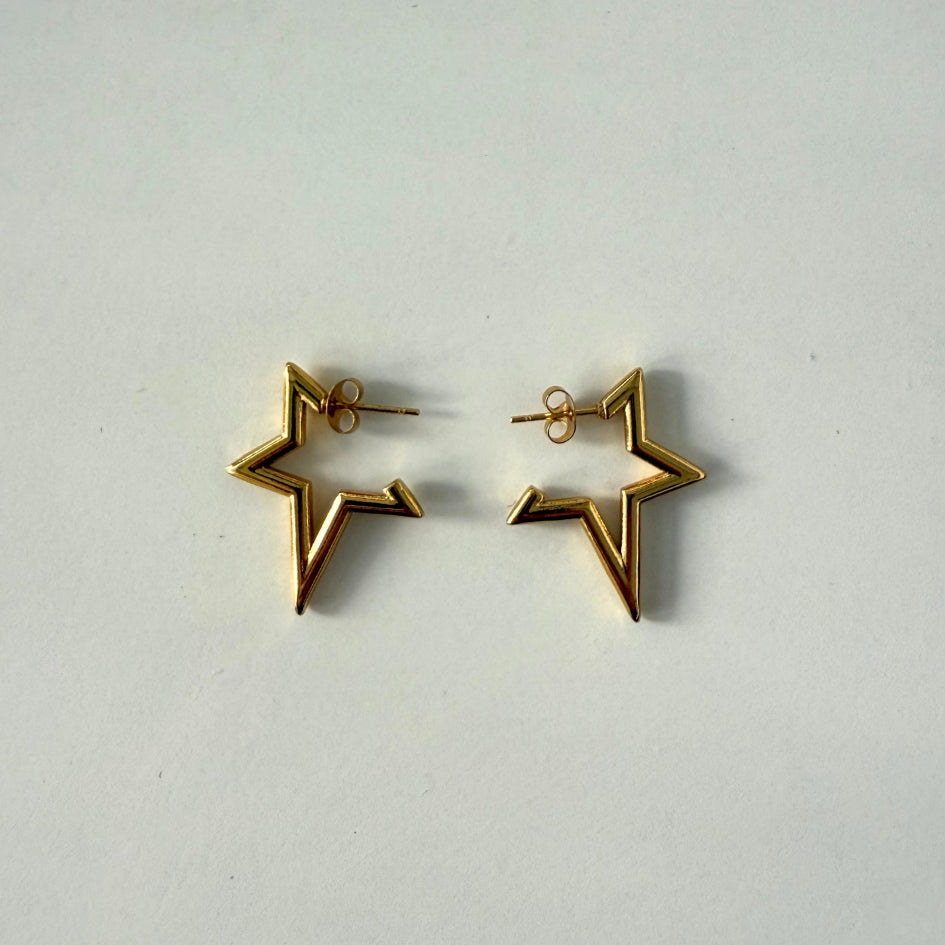 Boucles d’oreilles étoiles dorées – Bijou tendance et audacieux