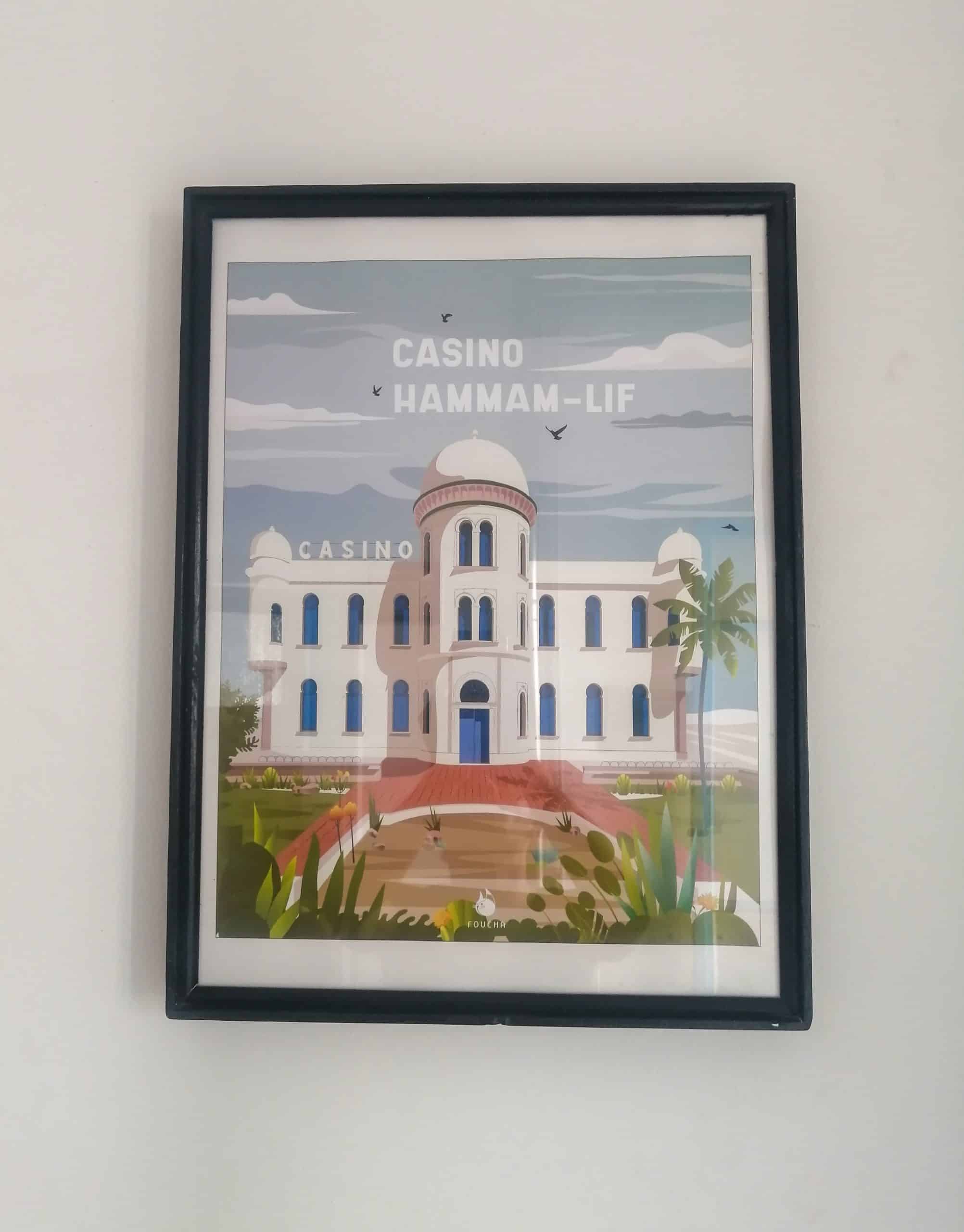 Poster Lieux Célèbres En Tunisie "Casino Hammem-Lif"