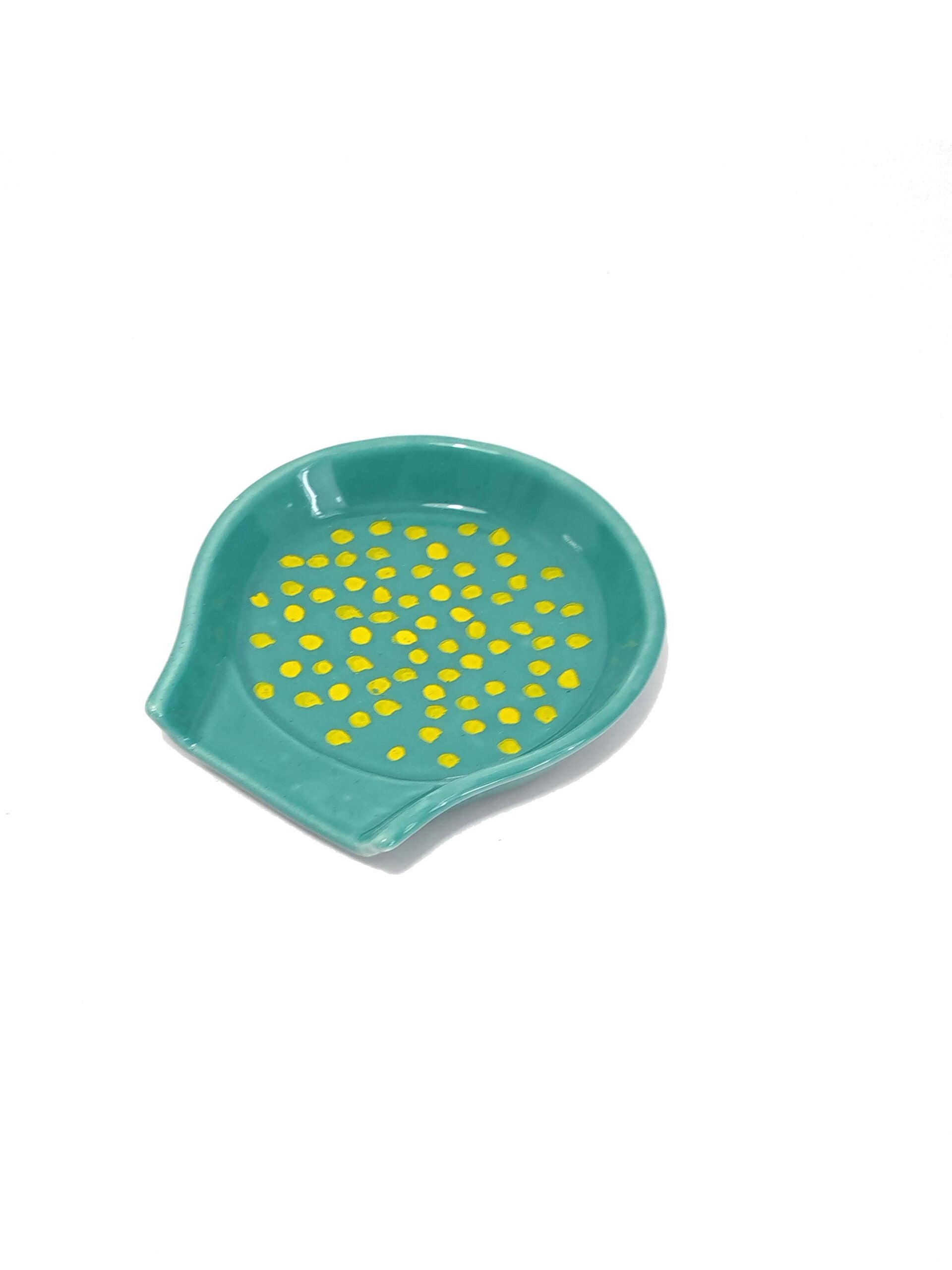 Repose cuillère en céramique décoré à la main