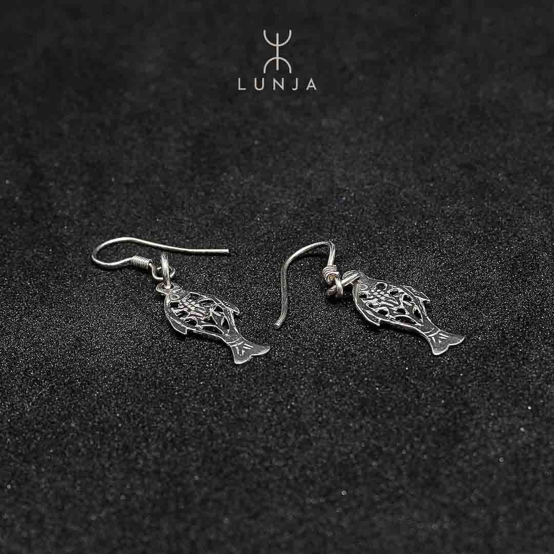 Boucles d'Oreilles "Poissons" en Argent pour Femme