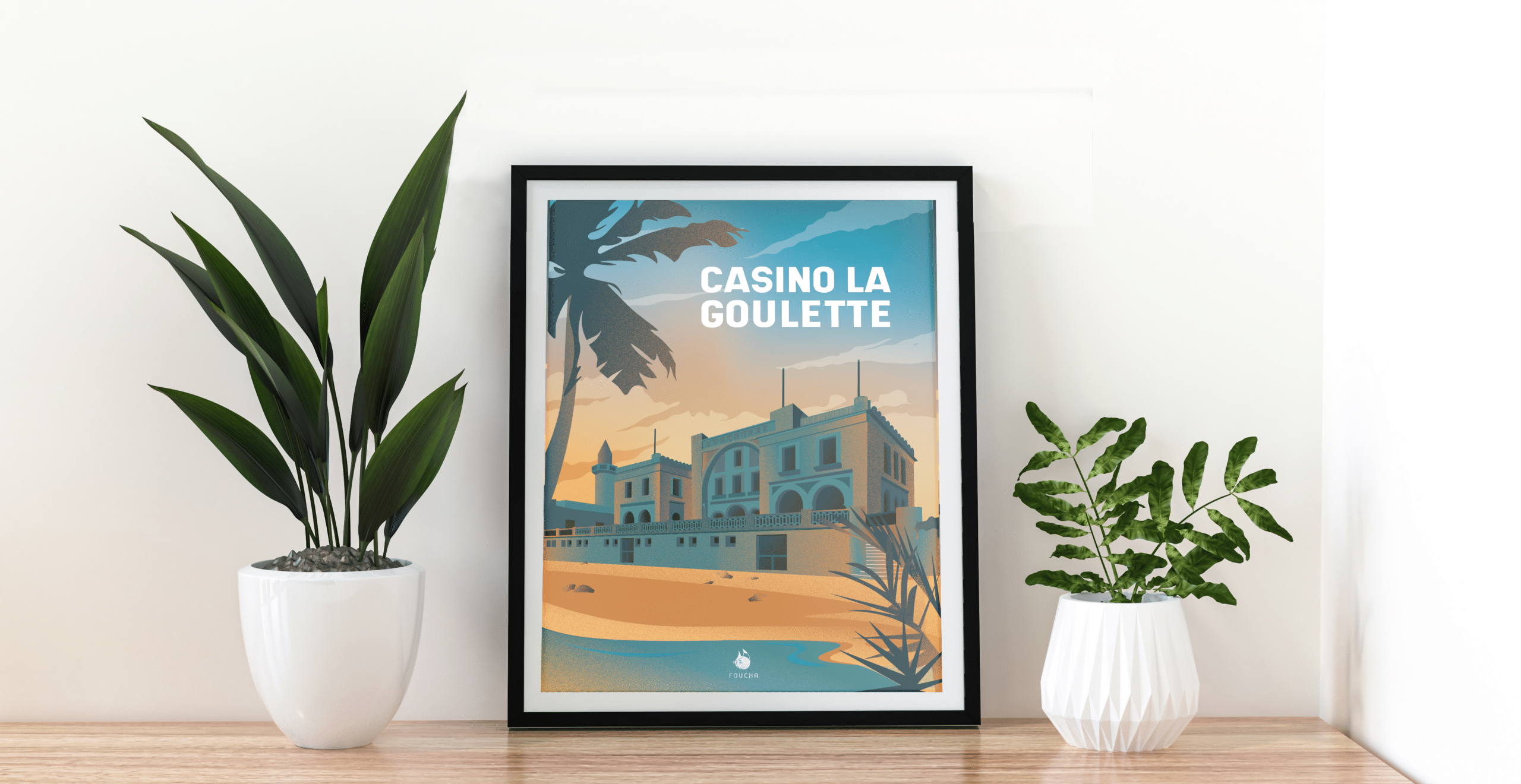 Poster Lieux Célèbres En Tunisie "Casino La Goulette"