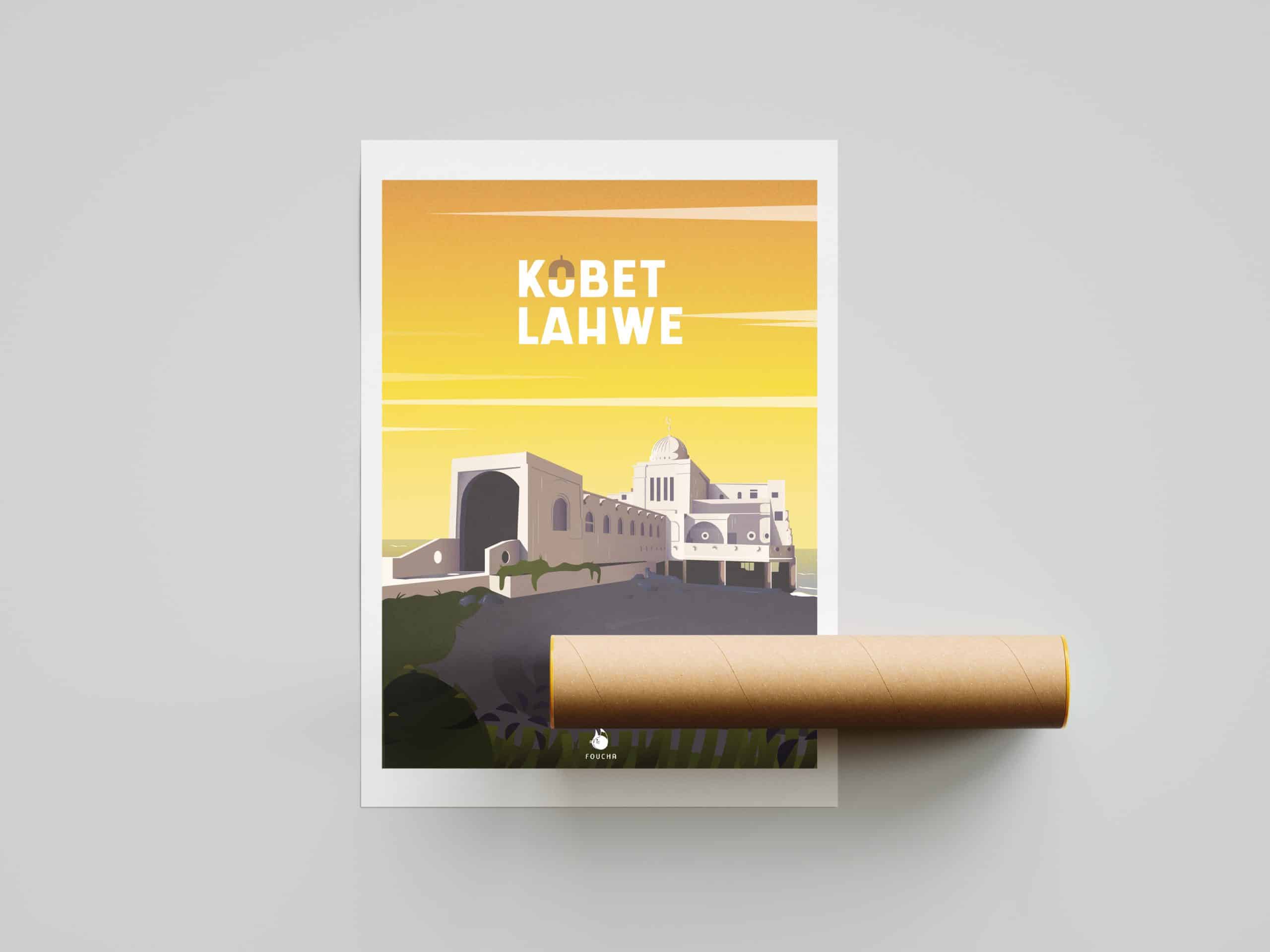 Poster Lieux Célèbres En Tunisie "Kobbet Lahwe"