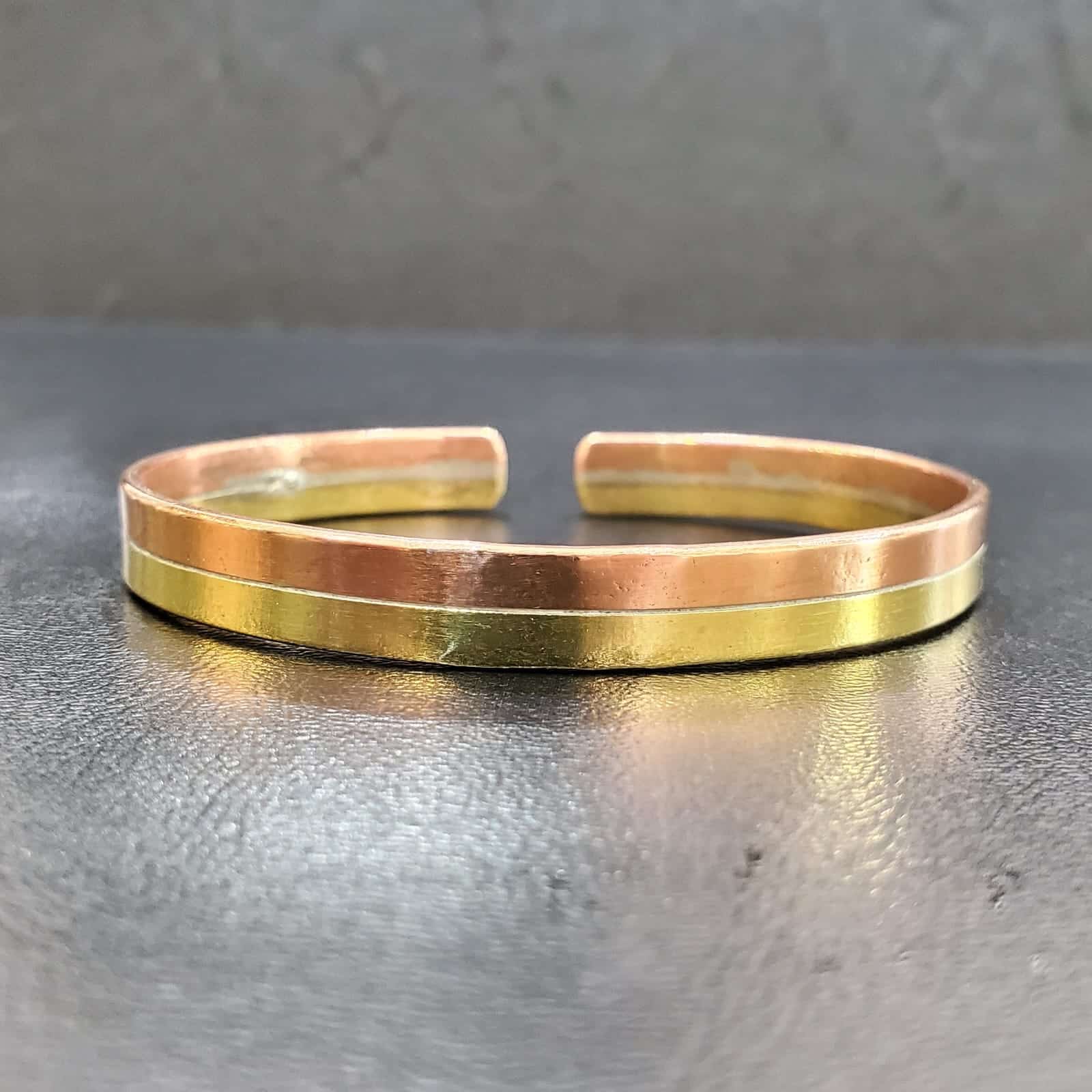Bracelet en pur cuivre ajustable pour femme et homme